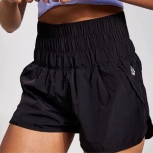 Free People Movement Black Women's Athletic Shorts, XL